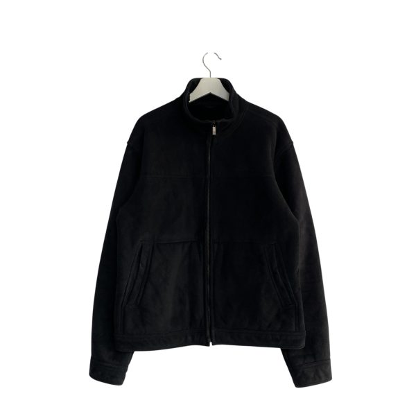 Quicksilver Black Suede Fleece Lined Jacket