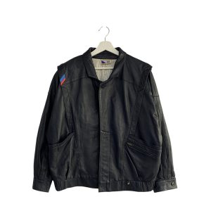 Vintage BMW Leather Navy Jacket