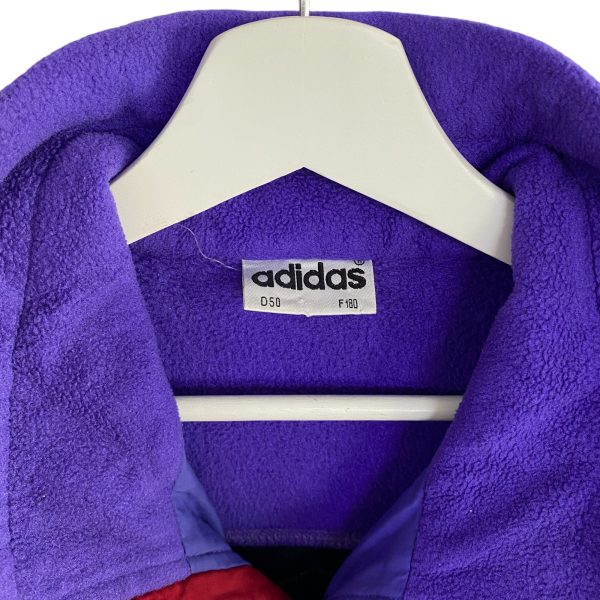 Vintage Adidas Btc Polartec Purple Fleece Zip Up - Image 3