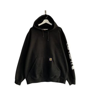 Carhartt Spell Out Sleeve Black Hoodie