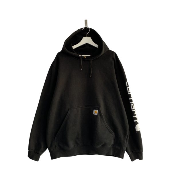 Carhartt Spell Out Sleeve Black Hoodie