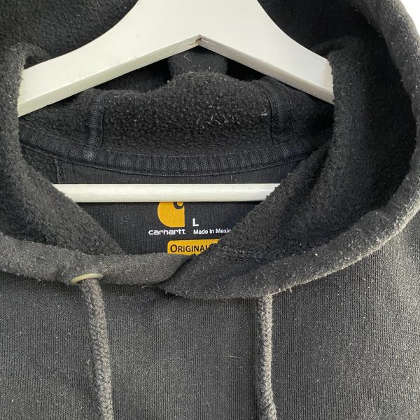 Carhartt Spell Out Sleeve Black Hoodie - Image 2