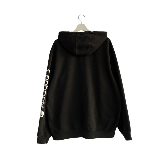 Carhartt Spell Out Sleeve Black Hoodie - Image 3