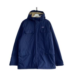 Patagonia Isthmus Fleece Lined Navy Parka Coat