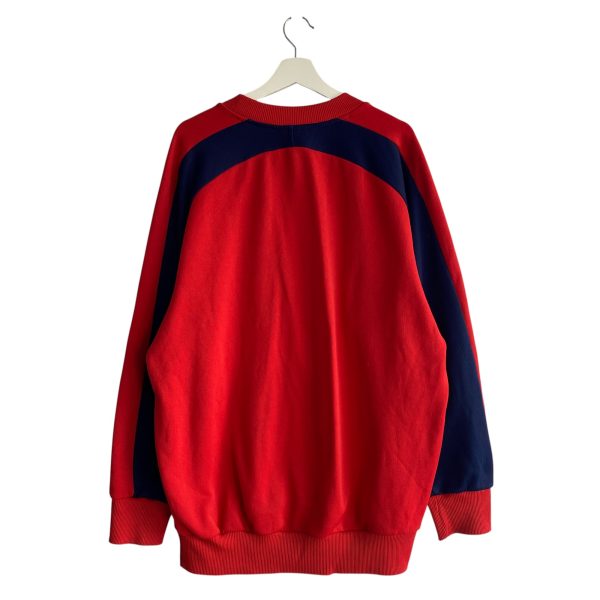 Adidas Logo Print Red Sweatshirt - Image 3