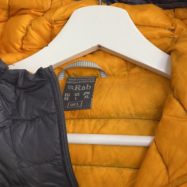 Rab Grey Microlight Alpine Orange Lining Jacket - Image 2