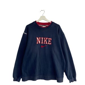Vintage Nike Spellout Navy Jumper
