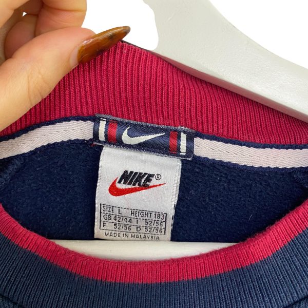 Vintage Nike Spellout Navy Jumper - Image 2