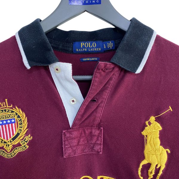 Ralph Lauren Polo Burgundy Shirt - Image 2