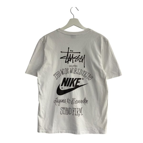 Nike X Stussy White Graphic Tee - Image 3
