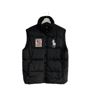 Ralph Lauren PRL67 USA Downhill Alpine Black Gilet Puffer