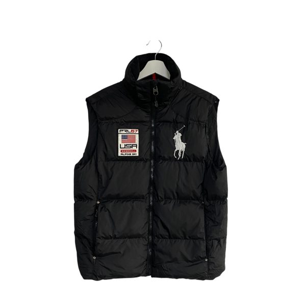 Ralph Lauren PRL67 USA Downhill Alpine Black Gilet Puffer
