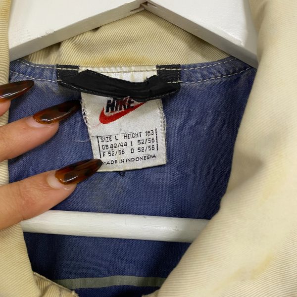 Vintage 90s Nike Harrington Cream Jacket - Image 6