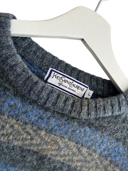 Vintage Ysl Striped Wool Jumper - Image 2