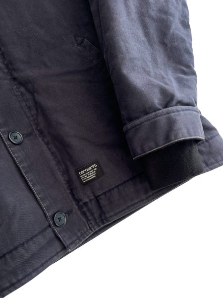 Vintage 2000s Navy Carhartt Fleece Lined Sheffield Jacket - Image 4