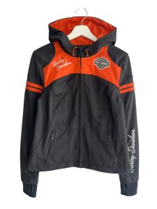 Harley Davidson Black Fitted Soft Shell Hooded Jacket