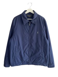 Yves Saint Laurent Navy Lightly Padded Harrington Jacket