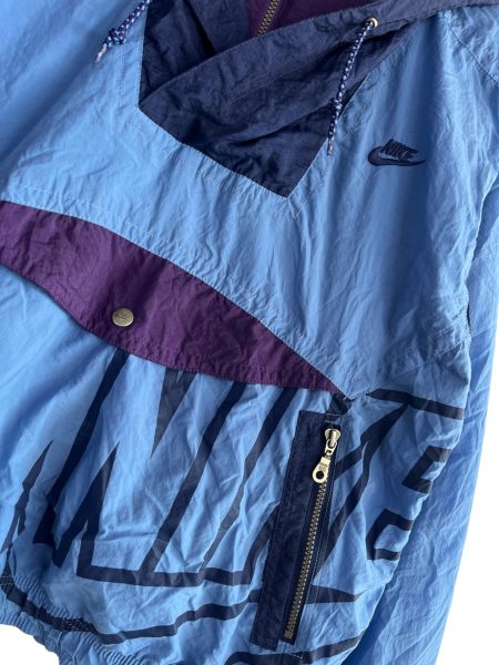 90s Nike Blue Shell Pullover - Image 4