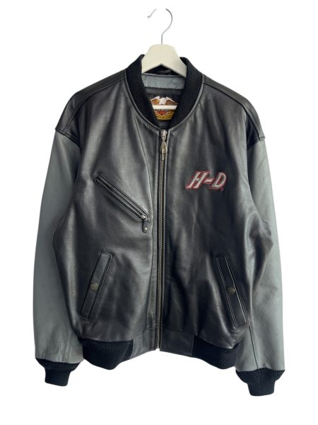 Harley Davidson Embroided Leather Jacket