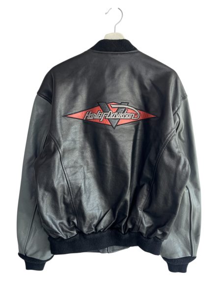 Harley Davidson Embroided Leather Jacket - Image 3