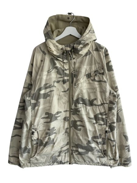 Schott Nyc Cream Camo Reversible Hooded Jacket