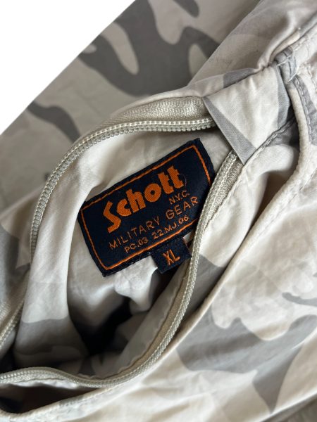 Schott Nyc Cream Camo Reversible Hooded Jacket - Image 2