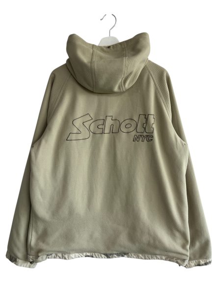 Schott Nyc Cream Camo Reversible Hooded Jacket - Image 7