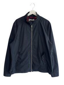 Schott Nyc Embroided Navy Harrington Jacket