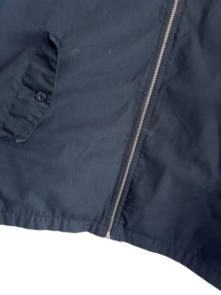 Schott Nyc Embroided Navy Harrington Jacket - Image 4