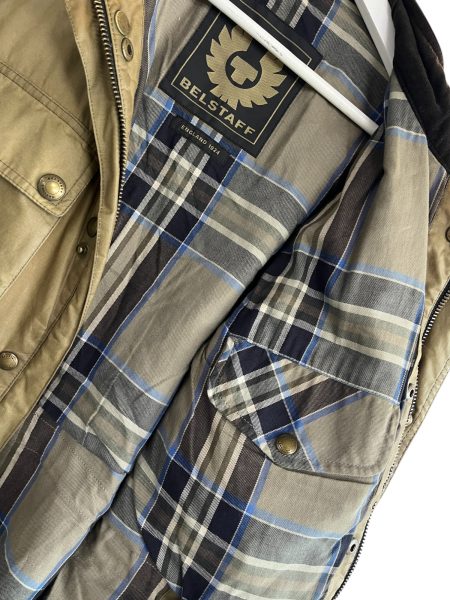 Belstaff England Khaki Wax Jacket - Image 4