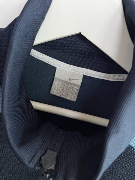 Nike Athletic Embroided Swoosh Navy Track Jacket - Image 2