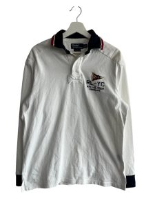 Polo Ralph Lauren Yacht Club Longsleeve White Polo Shirt