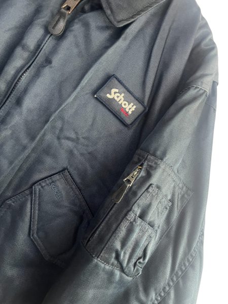 Schott Nyc Blue Bomber Puffer Jacket - Image 4