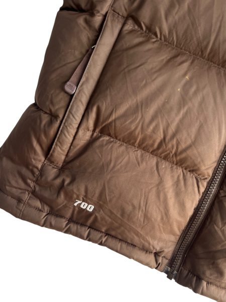 North Face Brown 700 Puffer Gilet - Image 4