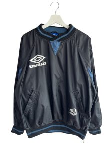 Vintage 90s Black Umbro Drill Pro Training Pull Over