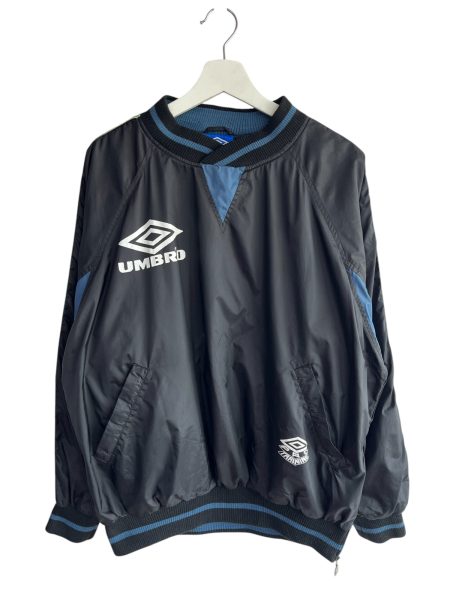 Vintage 90s Black Umbro Drill Pro Training Pull Over