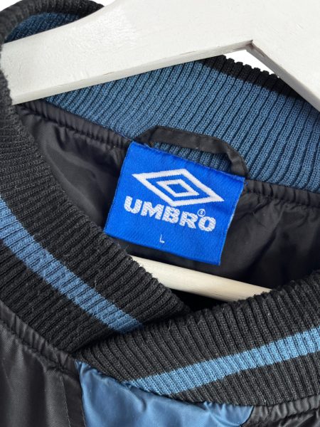 Vintage 90s Black Umbro Drill Pro Training Pull Over - Image 2