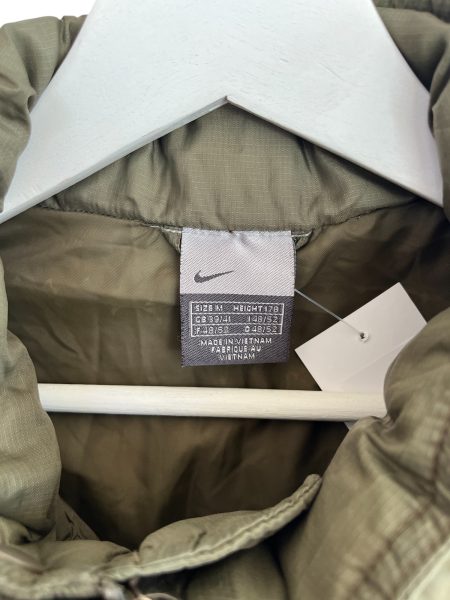 00s Nike Khaki Puffer Coat - Image 2