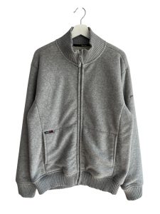 Schott Nyc Grey Full Zip Fleece Jacket
