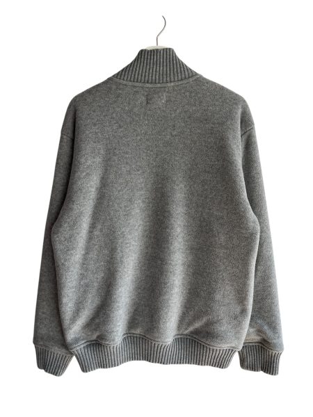 Schott Nyc Grey Full Zip Fleece Jacket - Image 3