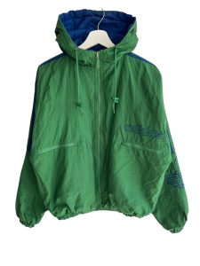 90s Adidas Hooded Green Track Jacket