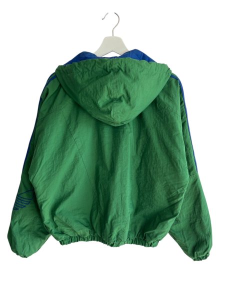 90s Adidas Hooded Green Track Jacket - Image 3