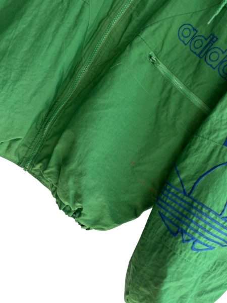 90s Adidas Hooded Green Track Jacket - Image 4