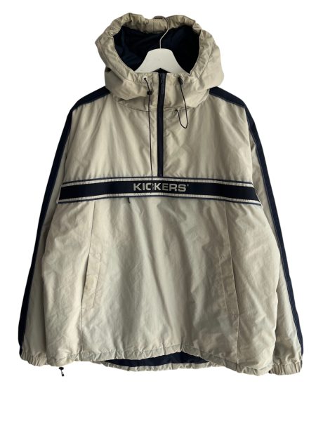 Kickers Hooded Cream Pullover Jacket