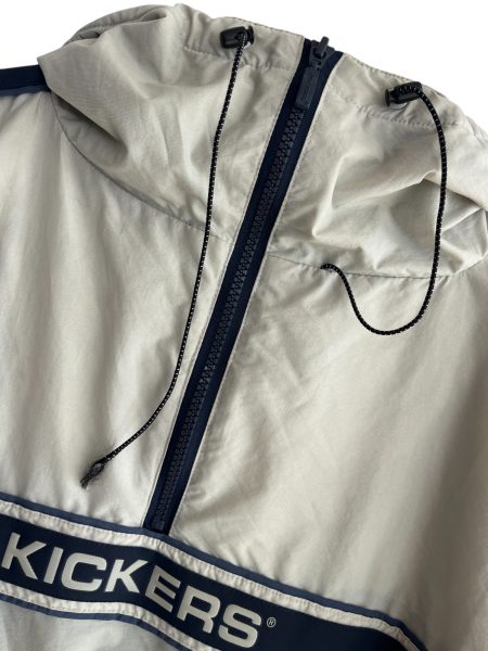 Kickers Hooded Cream Pullover Jacket - Image 5