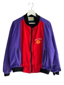 Vintage Naf Naf Color Block Bomber Jacket