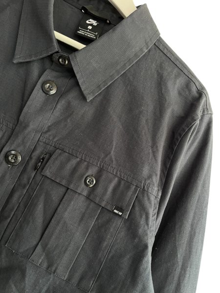 Nike SB Button Up Navy Over Shirt - Image 4