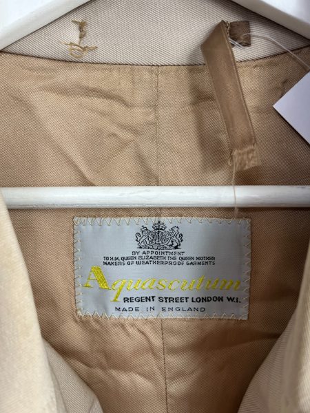 Aquascutum Cream Trench Coat - Image 2
