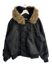 Schott NYC Black Cropped Parka Coat
