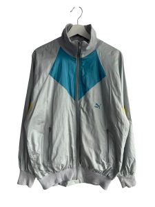 90s Puma Grey Colour Block Shell Suit